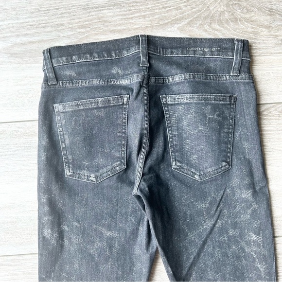 Current Elliott The Stiletto Highland Leopard in Black Ankle Jeans - Picture 13 of 13